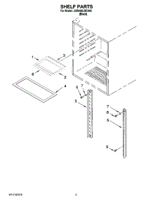 02 - Shelf Parts parts for Maytag Refrigerator JUR248LBCX00 from AppliancePartsPros.com