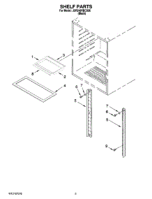 02 - Shelf Parts parts for Maytag Refrigerator JUR248RBCX00 from AppliancePartsPros.com