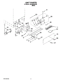 04 - Unit Parts parts for Maytag Refrigerator JUR248RBCX00 from AppliancePartsPros.com