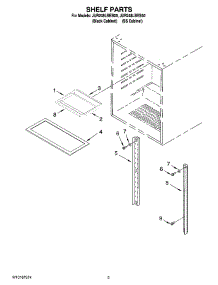 02 - Shelf Parts parts for Maytag Refrigerator JUR248LBES00 from AppliancePartsPros.com