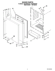 03 - Door Parts parts for Maytag Refrigerator JUR248RBES00 from AppliancePartsPros.com