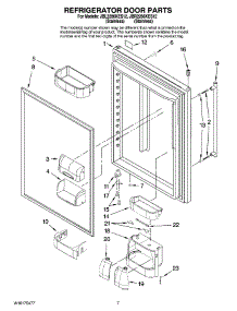 04 - Refrigerator Door Parts parts for Maytag Refrigerator JBL2286KES12 from AppliancePartsPros.com