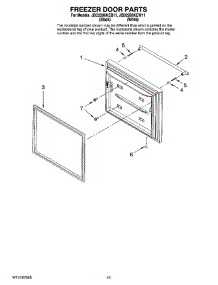 08 - Freezer Door Parts, Optional Parts parts for Maytag Refrigerator JBD2286KEB11 from AppliancePartsPros.com