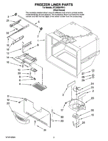 02 - Freezer Liner Parts parts for Maytag Refrigerator JFC2089HPR10 from AppliancePartsPros.com