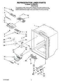 03 - Refrigerator Liner Parts parts for Maytag Refrigerator JFC2089HPR10 from AppliancePartsPros.com