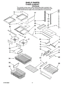 06 - Shelf Parts parts for Maytag Refrigerator JFC2089HPR10 from AppliancePartsPros.com