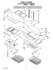 06 - Shelf Parts parts for Maytag Refrigerator JBR2286KES12 from AppliancePartsPros.com