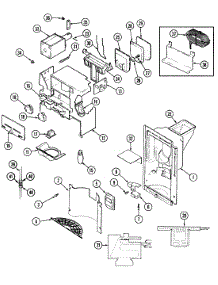 07 - Ice & Water Dispenser parts for Jenn-Air Refrigerator JRSDE249W from AppliancePartsPros.com