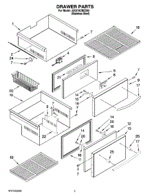 03 - Drawer Parts parts for Maytag Ingredient Center JUD278DBES00 from AppliancePartsPros.com