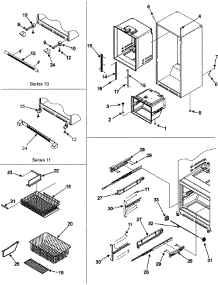 Interior Cabinet Toe Grille Frz Shelves parts for Jenn-Air Refrigerator JFC2089HPR from AppliancePartsPros.com