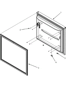 06 - Freezer Door parts for Jenn-Air Refrigerator JFC2089HEP from AppliancePartsPros.com