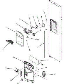07 - Fountain parts for Jenn-Air Refrigerator JSD2695KGB from AppliancePartsPros.com