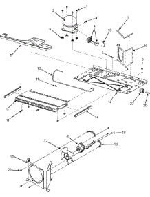 02 - Compressor / Cond Motor / Rear Rollers parts for Jenn-Air Refrigerator JSD2695KGB from AppliancePartsPros.com
