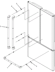 07 - Handles (Jfc2089hep) parts for Jenn-Air Refrigerator JFC2089HEP from AppliancePartsPros.com