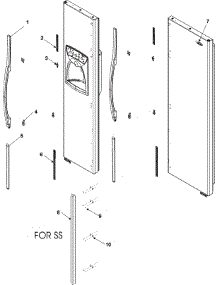 12 - Handles And Trim parts for Jenn-Air Refrigerator JCD2290HEB from AppliancePartsPros.com
