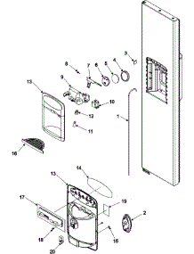 10 - Fz Door And Facade parts for Jenn-Air Refrigerator JCD2290HEB from AppliancePartsPros.com
