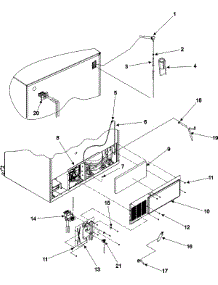 02 - Cabinet Back parts for Jenn-Air Refrigerator JCD2290HEB from AppliancePartsPros.com