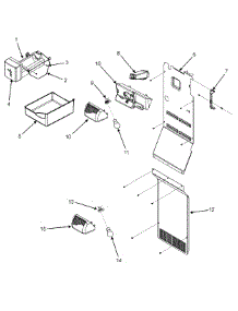 07 - Freezer Compartment parts for Jenn-Air Refrigerator JCB2282KTW from AppliancePartsPros.com