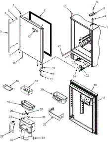 11 - Refrigerator Door parts for Jenn-Air Refrigerator JBL2286KES from AppliancePartsPros.com