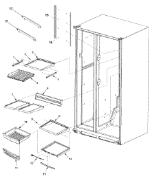 04 - Deli And Ref Shelf parts for Admiral Refrigerator JS2628HEHB / PJS2628HHB0 from AppliancePartsPros.com