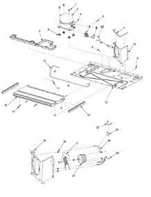 14 - Machine Compartment parts for Admiral Refrigerator JS2628HEHB / PJS2628HHB0 from AppliancePartsPros.com