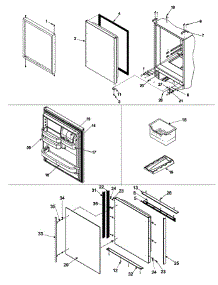 Refrigerator Door parts for Jenn-Air Refrigerator JCB2059GES-PJCB2059GS0 from AppliancePartsPros.com