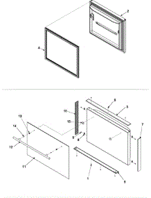 Freezer Door parts for Jenn-Air Refrigerator JCB2059GES-PJCB2059GS0 from AppliancePartsPros.com