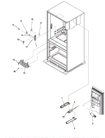Water Dispenser / Filter parts for Jenn-Air Refrigerator JCB2059GES-PJCB2059GS0 from AppliancePartsPros.com