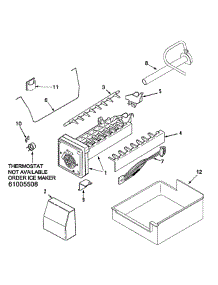 Ice Maker parts for Jenn-Air Refrigerator JCB2059GES-PJCB2059GS0 from AppliancePartsPros.com