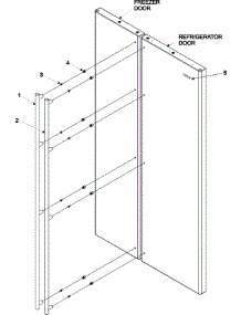 11 - Handles parts for Jenn-Air Refrigerator JCD2295HES from AppliancePartsPros.com