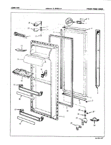 03 - Fresh Food Door parts for Jenn-Air Refrigerator JRS223B / 8N07A from AppliancePartsPros.com
