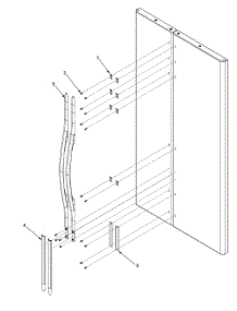 Handles And Trim parts for Jenn-Air Refrigerator JC2228PEHB-PJC2228PHB0 from AppliancePartsPros.com