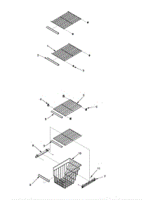 Fz Shelf parts for Jenn-Air Refrigerator JC2228PEHB-PJC2228PHB0 from AppliancePartsPros.com