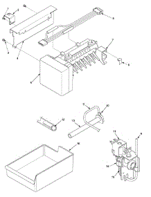 Ice Maker parts for Jenn-Air Refrigerator JC2228PEHB-PJC2228PHB0 from AppliancePartsPros.com