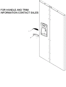 10 - Handles And Trim(Blk) parts for Admiral Refrigerator JS2428GEHB / PJS2428GHB0 from AppliancePartsPros.com