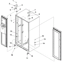 Hinges parts for Jenn-Air Refrigerator JC2228HEHB-PJC2228HHB from AppliancePartsPros.com