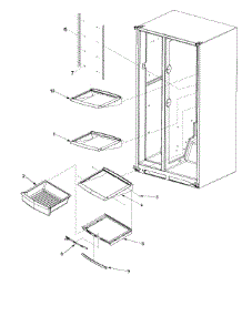 05 - Deli And Ref Shelf parts for Admiral Refrigerator JS2428GEHB / PJS2428GHB0 from AppliancePartsPros.com
