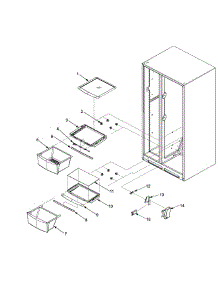 Crisper Assy parts for Jenn-Air Refrigerator JC2228HEHB-PJC2228HHB from AppliancePartsPros.com