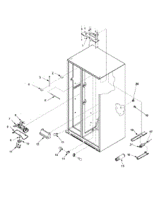 06 - Evap Fan Assy And Lights parts for Admiral Refrigerator JS2428GEHB / PJS2428GHB0 from AppliancePartsPros.com
