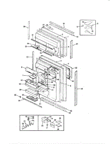 Doors parts for Jenn-Air Refrigerator JRTD226RB / BJ81A from AppliancePartsPros.com