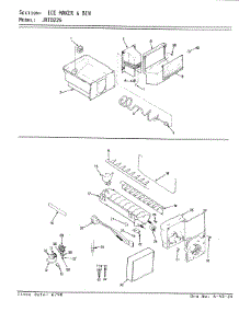 05 - Ice Maker & Bin parts for Jenn-Air Refrigerator JRTD226L / AJ82A from AppliancePartsPros.com