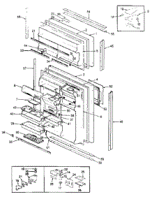 Doors parts for Jenn-Air Refrigerator JRTD226LB / AJ82A from AppliancePartsPros.com