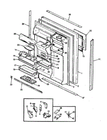 Fresh Food Door parts for Jenn-Air Refrigerator JRTD226LB / BJ82A from AppliancePartsPros.com