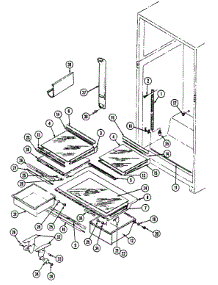 05 - Shelves & Accessories parts for Jenn-Air Refrigerator JRTDE227LW / DJ85A from AppliancePartsPros.com