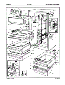 03 - Fresh Food Compartment parts for Jenn-Air Refrigerator JRSI225 / 9Q15B from AppliancePartsPros.com
