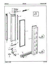 02 - Freezer Door parts for Jenn-Air Refrigerator JRSI225 / 9Q15B from AppliancePartsPros.com