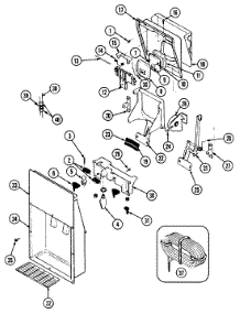 07 - Ice & Water Dispenser parts for Jenn-Air Refrigerator JRTDE229LW from AppliancePartsPros.com