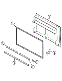 02 - Freezer Inner Door parts for Jenn-Air Refrigerator JRTD229W from AppliancePartsPros.com