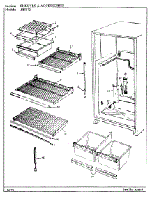 06 - Shelves & Accessories parts for Jenn-Air Refrigerator JRT172L / AJ22A from AppliancePartsPros.com