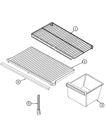 08 - Shelves & Accessories parts for Jenn-Air Refrigerator JT15Y6A from AppliancePartsPros.com